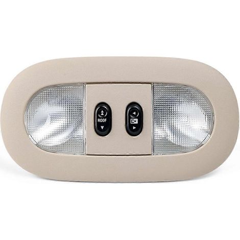 Lampe de lecture de toit avec interrupteur de toit ouvrant pour Ford F150 Lincoln Mark LT 2006-2008 7L3Z-18519A70-BA 7L3Z-18519A70-BC Beige (1/5)