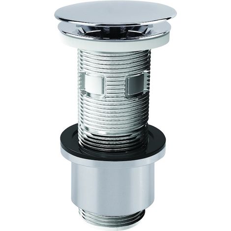 Valentin – Bonde de lavabo Cut&Click 30L – Clapet ABS chromé – Recoupable pour toutes hauteurs de vasques – Installation à trop-plein ou non (1/10)