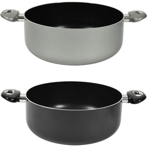 CASSERUOLA CHEF INDUCTION CON 2 MANICI 26 CM COLORI ASSORTITI