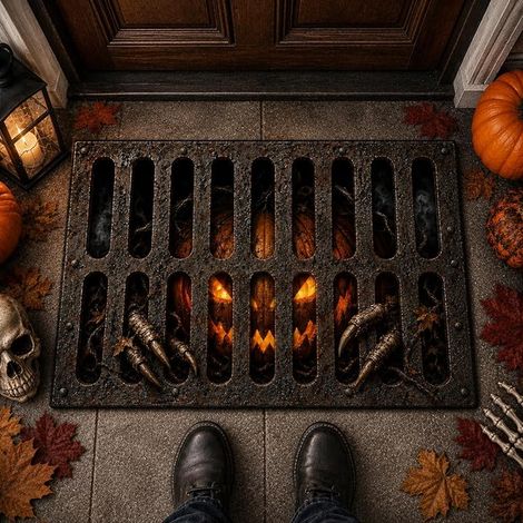 Halloween Doormat 60 x 40 cm, Halloween Door Decoration Entrance Door Mat (1/4)