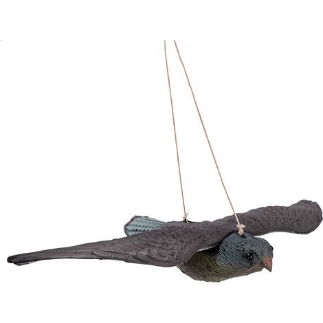 Répulsif oiseaux hibou décoratif réaliste – effaroucheur de pigeons et oiseaux – envergure 52 cm – pour jardin et extérieur