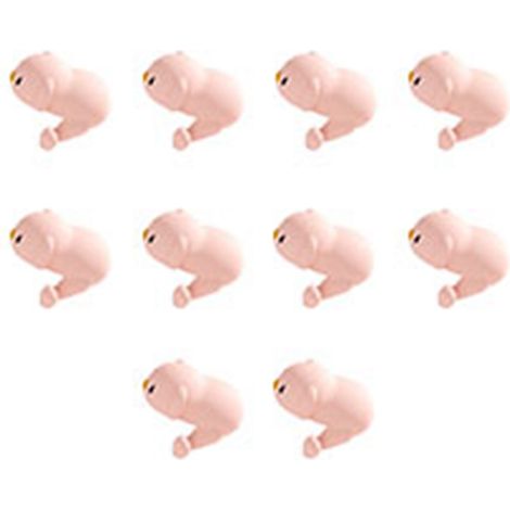Lot de 10 protections d'angle en silicone souple rose, motif animaux, pour éviter les chocs et protéger les bords des coins des chambres d'enfants. (1/5)
