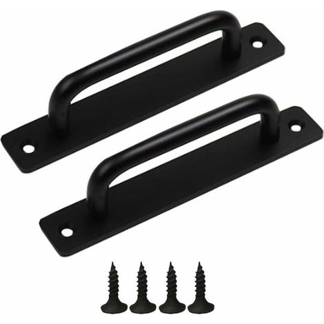 2-teiliger Türgriff, Schiebetürgriff, Schranktürgriff, Aluminium-Türgriff, Balkontürgriff mit Schrauben, für Kleiderschranktüren (210 x 25 mm)