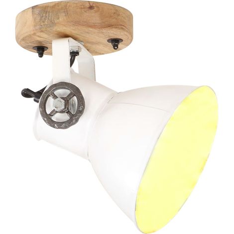 Maison Exclusive - Lampade da Parete/Soffitto 2 pz Industriale Bianca 20x25 cm E27