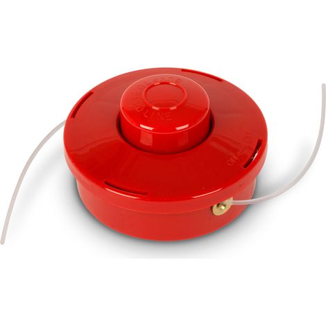 EBERTH Fadenkopf Fadenschneider Fadenspule Ersatzteil für EBERTH Rasentrimmer Freischneider Motorsense, Auch für andere Geräte, Tippautomatik, Drahtstärke 3mm, Drahtlänge 2,3m, Gewinde M10 x 1,25 (1/3)