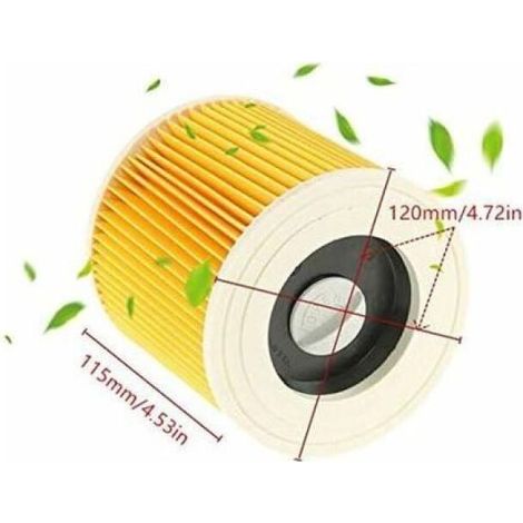 Filtres lavables pour aspirateur Karcher WD2 WD3 WD3.200 WD3300, filtre Karcher série A filtres humides et secs 2 paires-Fei Yu (1/5)