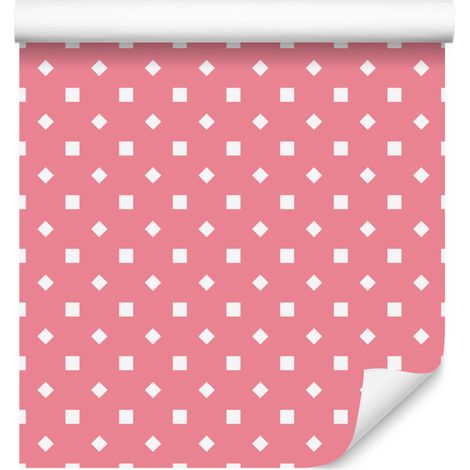 Papier peint à pois corail, détails nets pour salon et chambre 50x1000 cm (1/5)