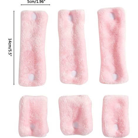 6 Rouleaux Chauffants Sans Chaleur en Peluche, Bigoudis Doux pour Ondulations Fluffy, Coiffure DIY à Domicile, Accessoires de Soin des Cheveux (1/5)