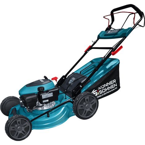 Cortacésped autopropulsado de gasolina Könner & Söhnen KS 46LMG-SP, ancho de corte de 46 cm, motor de 4 tiempos, tracción trasera, ajuste central de altura, recogedor de césped de 60 L. (1/5)