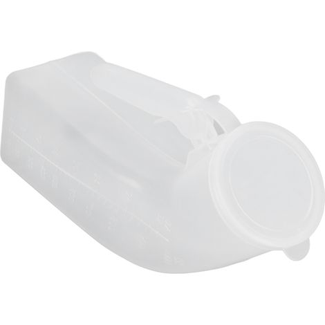 Bouteille d'urine anti-fuite pour homme, grande capacité (1000 ml), avec couvercle amovible, idéale pour les personnes âgées. (1/5)