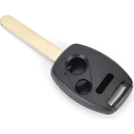 Housse de télécommande sans clé 2+1 boutons avec lame de coupe clé de rechange pour Honda (1/5)
