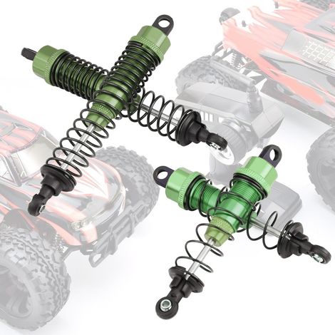 Amortisseurs Aluminium 4 pièces 90-108mm pour Camion RC 1:10, FS 53633 (Vert) - Suspension RC (1/5)
