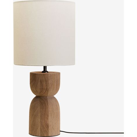 Lámpara de mesa en madera de mango Diniz SKLUM       
