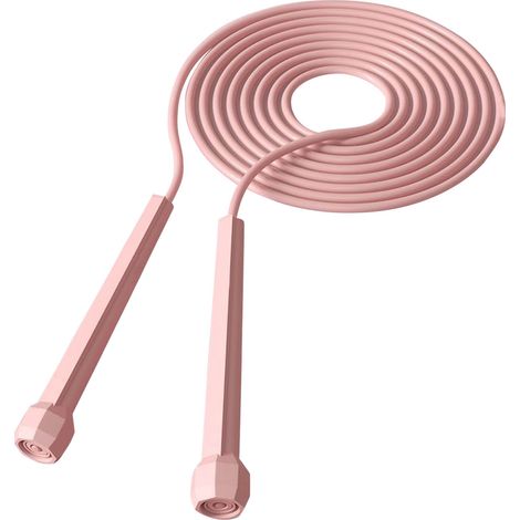 Corde à sauter fitness rose réglable, poignée portable, pour enfants adultes étudiants, exercice cardio idéal (1/5)