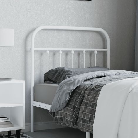 Ersatz-Kopfteil Metall Weiß 80 cm