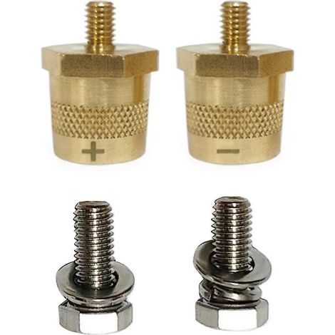Adaptateur de connexion de batterie de voiture, bornes de batterie, vis en laiton, câblage facile et durable (1/5)