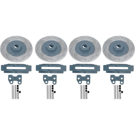 4Pièces Freins à Disque Métal Simulation Étriers Adaptés Traxxas TRX4 TRX6 1/10 Voiture RC Pièces Gris (1/5)