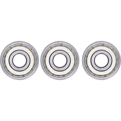 Miniature Sealed Iron Bearings, Deep Radial Axial Load Bearing, for Instrumentation Devices, Transport Equipment, 20 Pieces (624 Iron Sheet Seal) (1/5)
