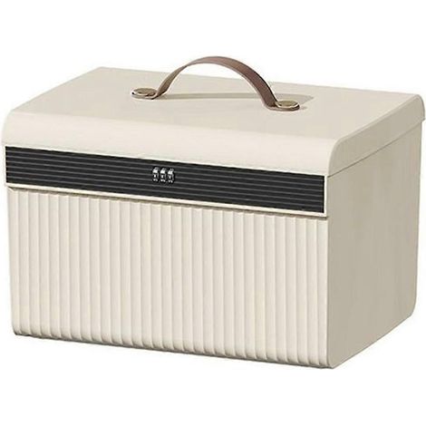 Coffre-fort à serrure à code à trois chiffres, double couche verrouillable, sécurité et confidentialité, grande capacité de rangement pour la maison (1/5)