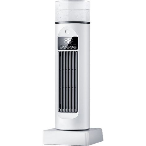 Ventilateur climatisation sans pales – Rafraîchisseur d'air froid silencieux avec minuterie et télécommande – Humidificateur évaporatif (1/5)