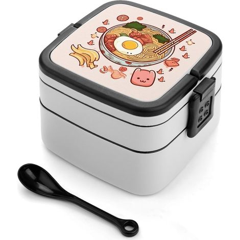 Délicieux ramen sucré - Boîte bento rectangulaire empilable et (1/5)