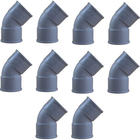 10 coudes PVC 45° Femelle/Femelle Ø32 - First Plast (1/5)