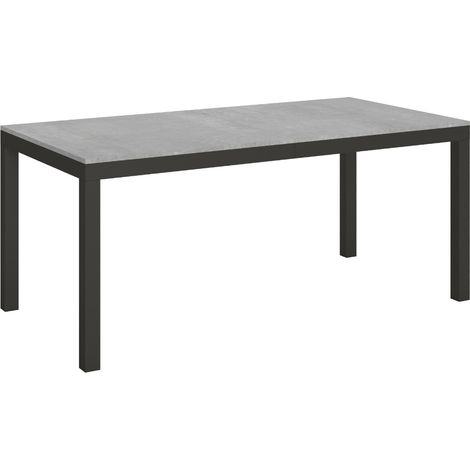 Table Ă manger extensible Karry evolution 180 Ă 284 cm Sur roulettes-Gris ciment-Sur roulettes-180 Ă 284 cm (1/5)