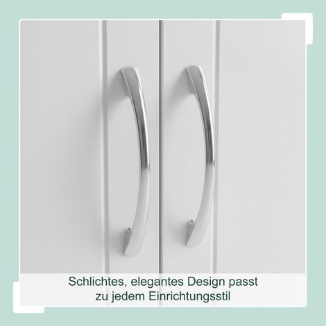 Badezimmer-Wandschrank, 3 verstellbare Einlegeböden (1/5)