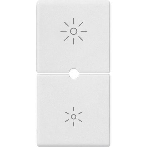 VIMAR - 14755.3 Zwei Halbtasten 1M Dimmer weiß