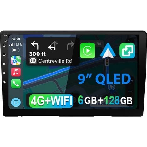 Autoradio con touchscreen, certificata CE, compatibile con Chevrolet Spark 2010-2014, 6-128 GB AHD, telecamera (1/2)