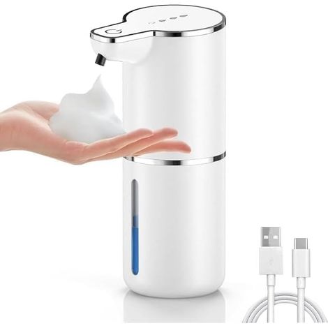 Distributeur Savon Automatique Mousse, 380ml avec Capteur, 6 Vitesses (1/5)