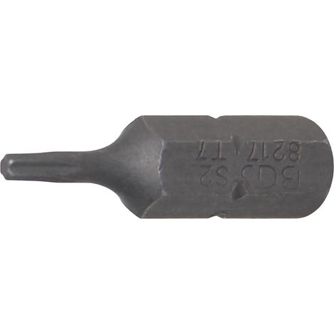 1 - Embout - Profil T - Pour Vis Torx T7 - Acier Chrome-vanadium - Longueur 25 mm - Diamètre 6,3 mm