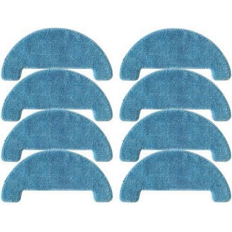 Lot de 8 chiffons de rechange pour balai PVCR 1026, 1226, 1090 et 3200. (1/5)