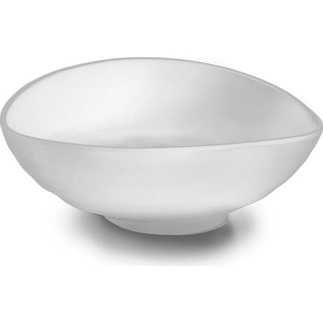 Bol ovale en mélamine 24x20x9 - Blanc