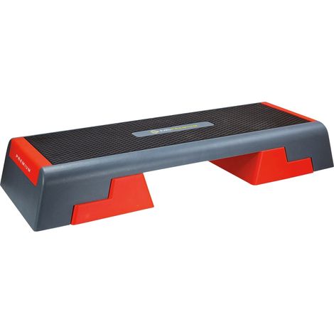 Plateforme d'aérobic, hauteur réglable, noir/rouge (1/5)