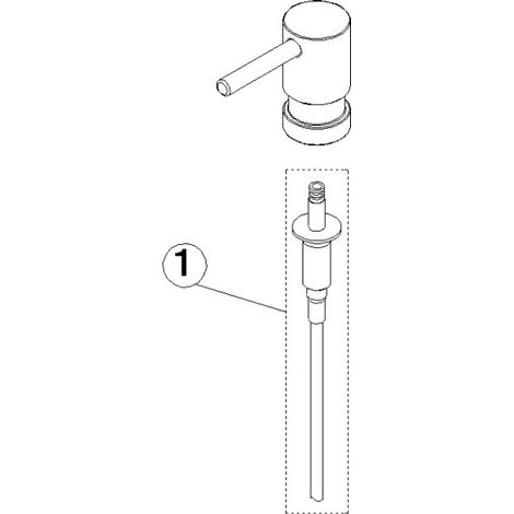 Dornbracht 90101053501-00 Distributeur de lotion PIÈCES DE RECHANGE