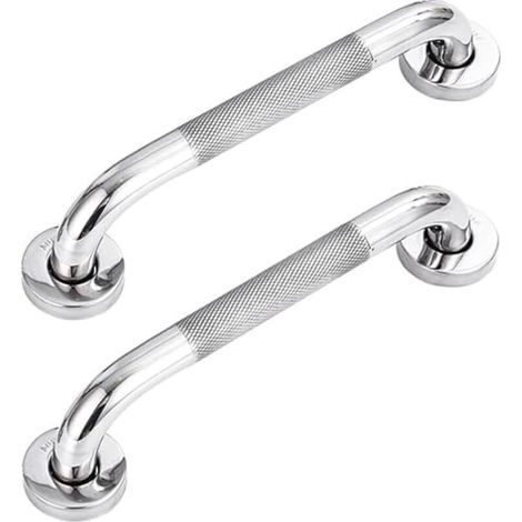Barre D Appui - Acier Inoxydable 304 - 30 Cm - Pour Salle De Bain Baignoire Toilettes Escalier - Lot De 2
