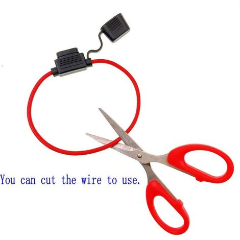 Portafusibili impermeabile a 6 pezzi 32V 30A – Lama in plastica dritta – Protezione da cortocircuito – Per camion, auto, moto – Crezuo