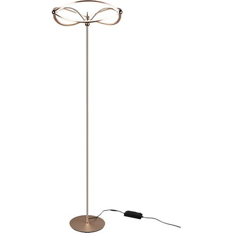 Lámpara de Pie Charivari Difusor Arco Led Dimmer Latón Trio Iluminación (1/4)