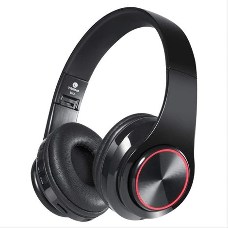 Écouteurs de sport Bluetooth sans fil lumineux, pliables, stéréo