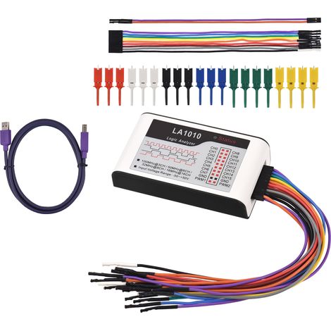 Analizzatore logico a 16 canali, frequenza di campionamento di 100 MHz, basato su USB. (1/5)