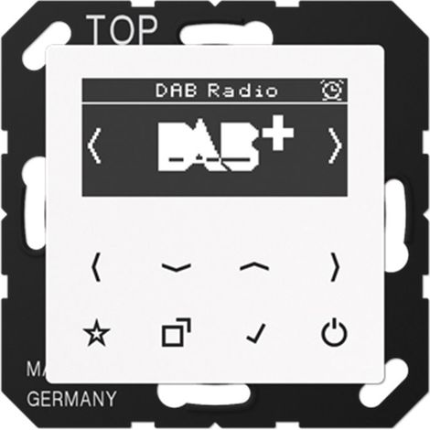 Jung Radio Smart DAB+, serie LS, blanco alpino DAB LS WW