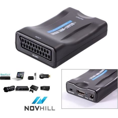 HDMI vers Péritel Adaptateur convertisseur Pour vidéo TV DVD Blu Ray PS4 NV3 (1/4)