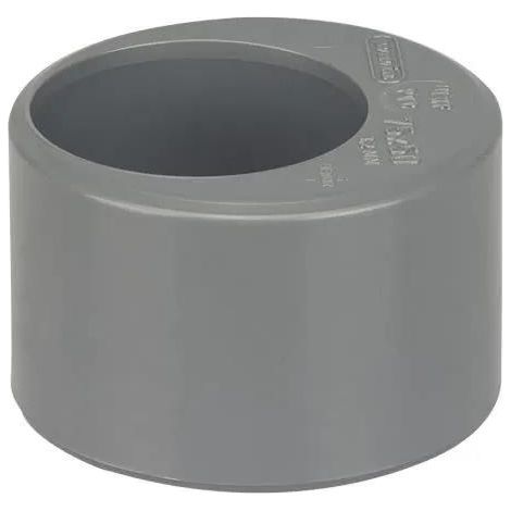 Reducción tapón Wavin PVC gris 75 mm x 50 mm