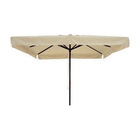 Ombrellone Da Giardino In Alluminio - Palo Centrale Domus Poly Ecru Mt 2X3 (1/3)