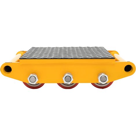 Chariot de déménagement de machines, acier allié, capacité de charge de 15 tonnes, JAUNE (1/2)