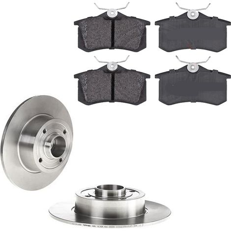 KIT FRENI POSTERIORI compatibile con RENAULT CLIO III SPORTOUR (KR0/1) - DISCHI + PASTIGLIE OEM: P 68 024 / 17542C , 17542 /SOSTITUZIONE DIRETTA/BASSA POLVERE/SILENZIOSO (1/5)