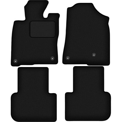 Tappetini auto in velluto nero per: Honda Civic XI ibrida (2022-) (1/5)