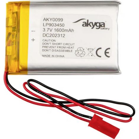 Akyga LP903450 Akkupack x Spezial-Akku  LiPo 3.7 V 1600 mAh