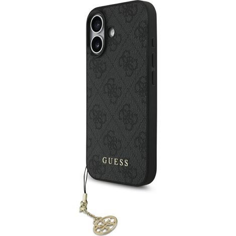 Coque MagSafedo noire Guess 4G Charms Collection pour iPhone 17 (1/5)